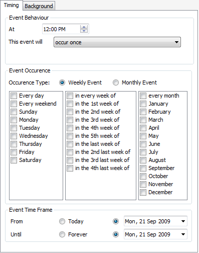 Background Events